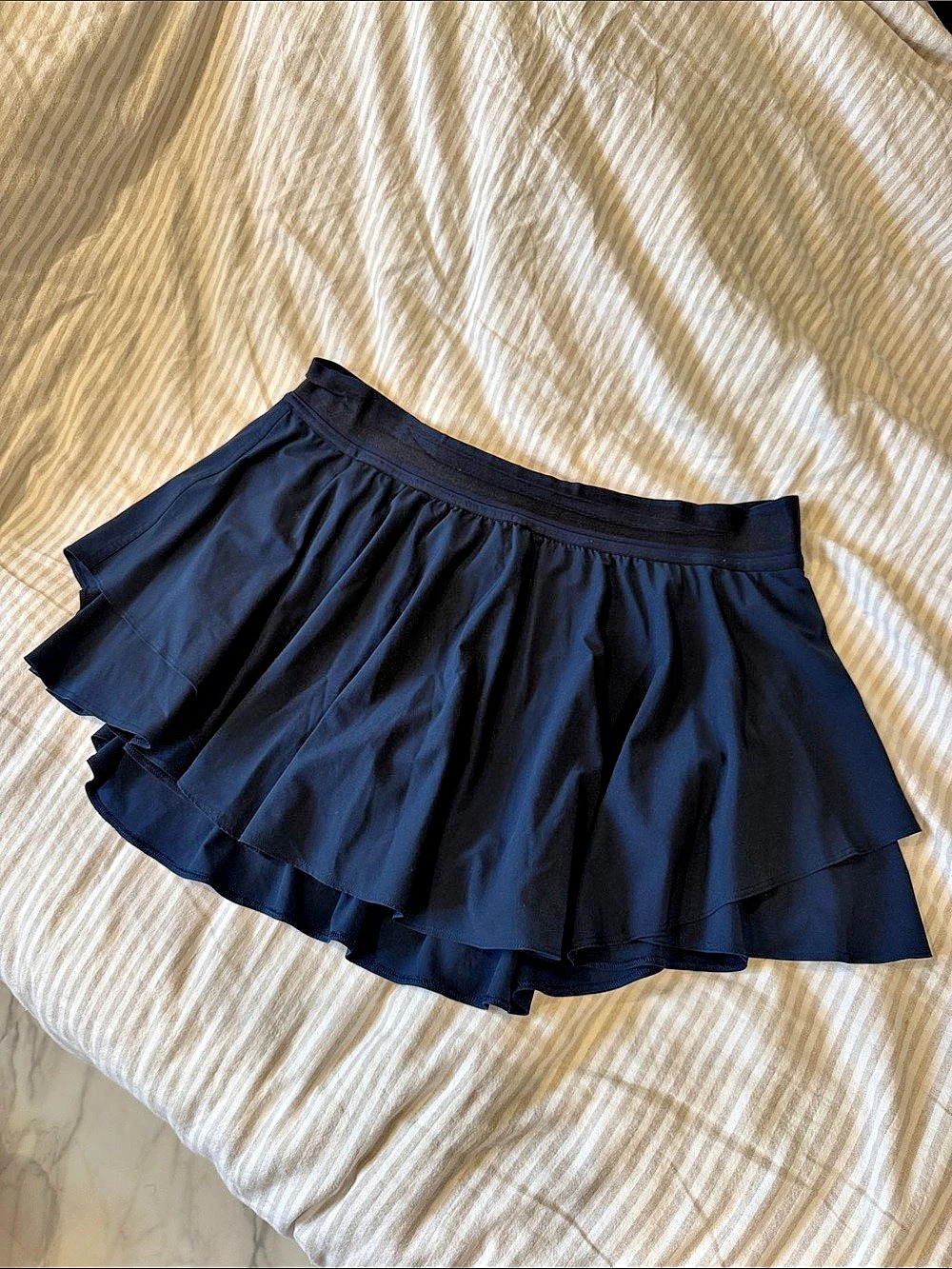 lululemon Court Rival High-Rise Skirt *Long Black Size 14